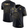 Los Angeles Rams Super Bowl LVI White Gold & Black Gold Jersey – All Stitched – Black Gold – Aaron Donald Jersey