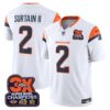 Denver Broncos 3-Time Champions Patch Vapor Limited Jersey – All Stitched – White – Patrick Surtain II Jersey