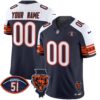 Bears Illinois & Dick Butkus Patch Vapor Limited Custom Jersey – All Stitched – Alternate Jersey