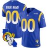 Rams California Patch Vapor Limited Custom Jersey – All Stitched – Royal Jersey