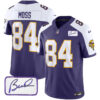 Vikings Vapor Limited Player 2024 Jersey TLA – All Stitched – Purple Alternate – Randy Moss Jersey