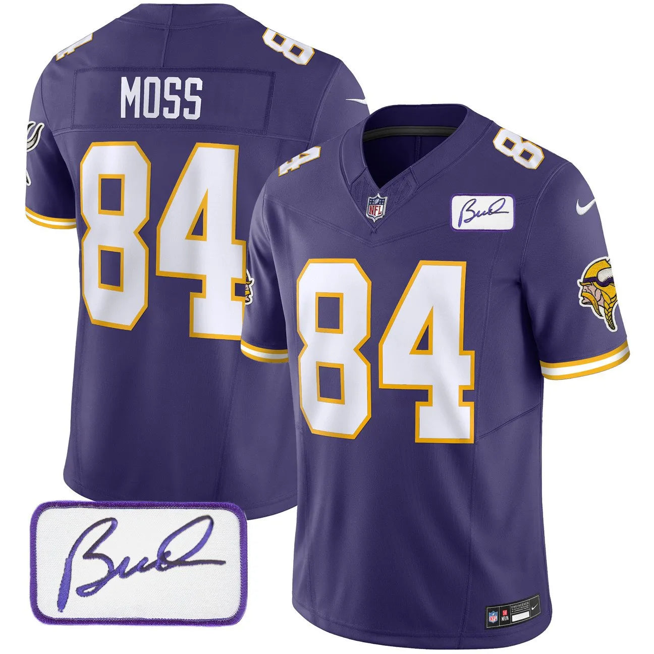 Vikings Vapor Limited Player 2024 Jersey TLA – All Stitched – Purple – Randy Moss Jersey