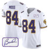 Vikings Vapor Limited Player 2024 Jersey TLA – All Stitched – White – Randy Moss Jersey