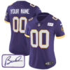 Vikings Vapor Limited 2024 Custom Jersey TLA – All Stitched – Women – Purple Jersey