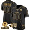 Cowboys Est. 1960 & We Dem Boyz Patch Gold Vapor Limited Custom Jersey V2 – All Stitched – Black Gold Jersey