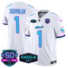 Dolphins Miami Vice Vapor Limited Jersey V4 – All Stitched – White – Tua Tagovailoa Jersey
