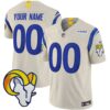 Rams Vapor Limited Custom Jersey V2 – All Stitched – Bone Jersey