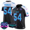 Dolphins Miami Vice Vapor Limited Jersey V4 – All Stitched – Black Alternate – Zach Thomas Jersey