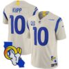 Rams California Patch Vapor Limited Jersey – All Stitched – Bone – Cooper Kupp Jersey
