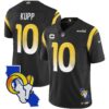 Rams California Patch Vapor Limited Jersey – All Stitched – Black – Cooper Kupp Jersey