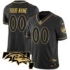 Ravens Maryland Patch Vapor Gold Custom Jersey – All Stitched – Black Gold Jersey