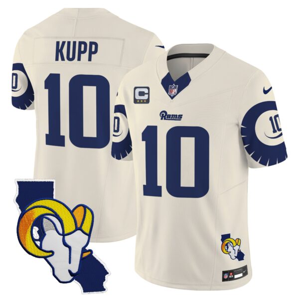 Rams Special Vapor Limited Jersey V2 – All Stitched – Bone – Cooper Kupp Jersey