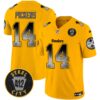 Steelers Arch Smoke 412 Patch Vapor Limited Jersey – All Stitched – Gold – George Pickens Jersey