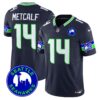 Seahawks 2024 Seattle City Patch Vapor Limited Jersey – All Stitched – Navy – DK Metcalf Jersey