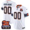 Denver Broncos 3x Patch Colorado Flag Vapor Limited Custom Jersey – All Stitched – White Jersey