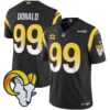 Rams Vapor Limited Jersey V2 – All Stitched – Black – Aaron Donald Jersey