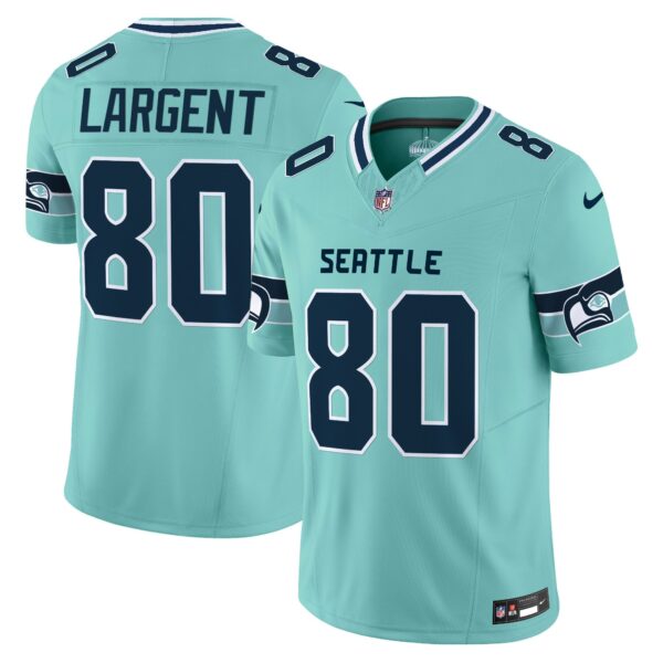 Seahawks Seattle City Vapor Limited Jersey – All Stitched – Teal – Steve Largent Jersey