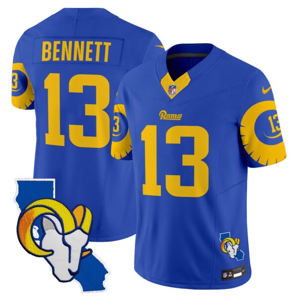 Rams Special Vapor Limited Jersey V2 – All Stitched – Royal – Stetson Bennett Jersey