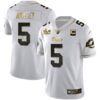 Los Angeles Rams Super Bowl LVI White Gold & Black Gold Jersey – All Stitched – White Gold – Jalen Ramsey Jersey