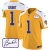 Vikings Vapor Limited Player 2024 Jersey TLA – All Stitched – Gold Alternate – Bud Grant Jersey