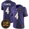 Ravens Jacoby Jones Patch Vapor Limited Jersey – All Stitched – Purple – Zay Flowers Jersey