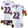 Ravens Maryland Flag Vapor Limited Jersey V2 – All Stitched – White – Derrick Henry Jersey