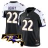 Derrick Henry Ravens Maryland Patch Vapor Limited Jersey – All Stitched – Men – Black Alternate Jersey