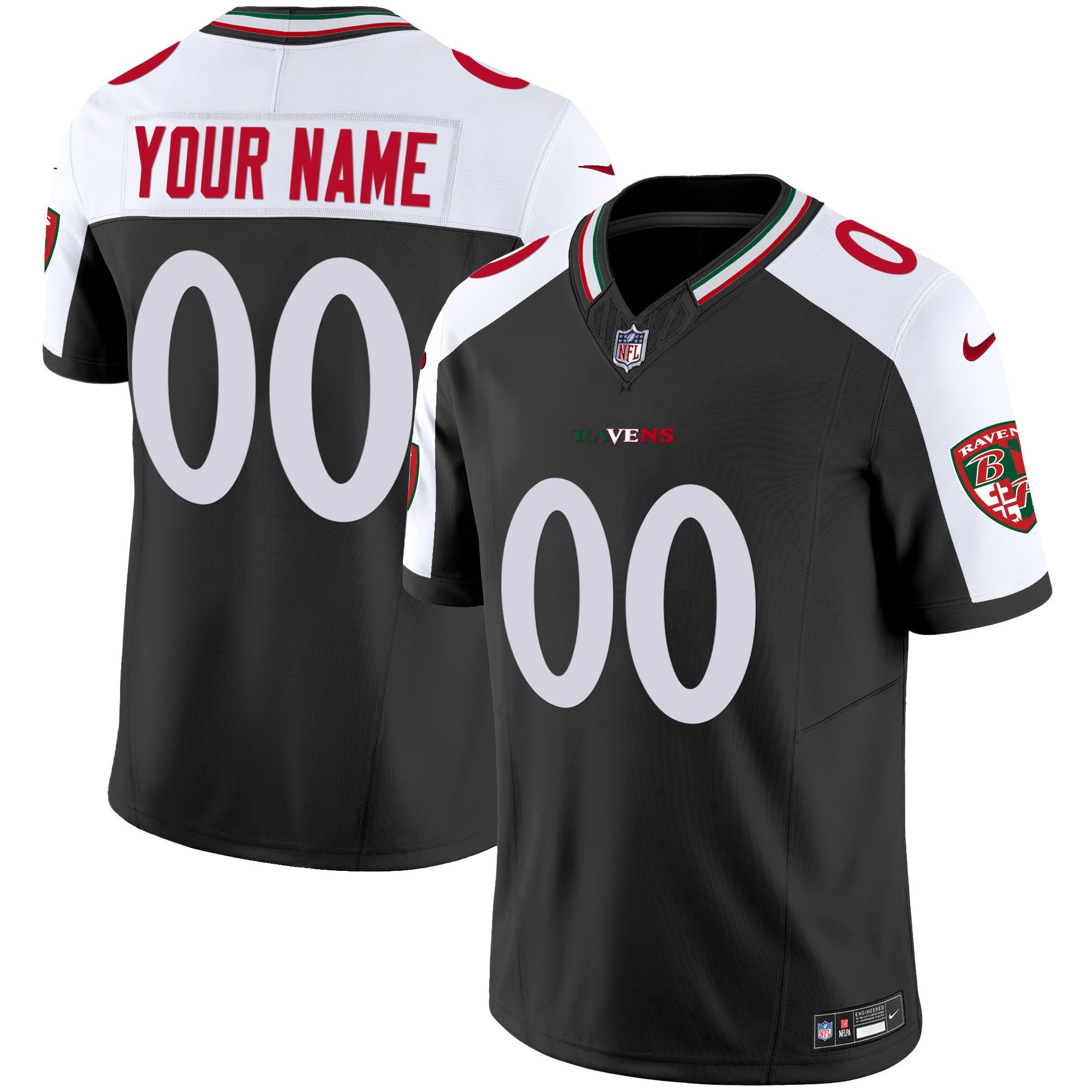Ravens Mexico Vapor Limited Custom Jersey – All Stitched – Alternate Jersey