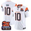 Denver Broncos 3-Time Champions Patch Vapor Limited Jersey – All Stitched – White – Bo Nix Jersey