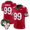 Rams Mexico Vapor Limited Jersey – All Stitched – Red – Aaron Donald Jersey