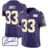 Vikings Vapor Limited Player 2024 Jersey TLA – All Stitched – Purple – Aaron Jones Jersey
