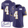 Vikings Vapor Limited Player 2024 Jersey TLA – All Stitched – Purple – Dalvin Cook Jersey