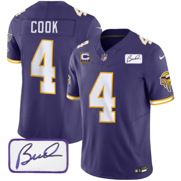 Vikings Vapor Limited Player 2024 Jersey TLA – All Stitched – Purple – Dalvin Cook Jersey