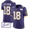 Vikings Vapor Limited Player 2024 Jersey TLA – All Stitched – Purple – Justin Jefferson Jersey