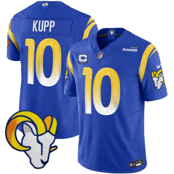 Rams Vapor Limited Jersey V2 – All Stitched – Royal – Cooper Kupp Jersey