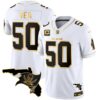 Buccaneers Florida Patch Vapor Gold Jersey – All Stitched – White Gold – Vita Vea Jersey