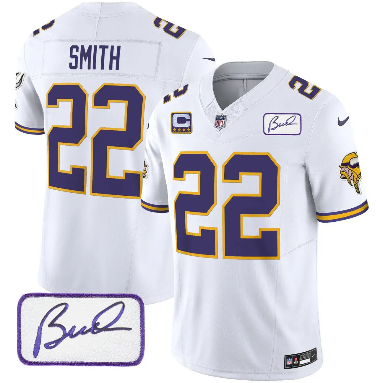 Vikings Vapor Limited Player 2024 Jersey TLA – All Stitched – White – Harrison Smith Jersey