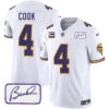 Vikings Vapor Limited Player 2024 Jersey TLA – All Stitched – White – Dalvin Cook Jersey