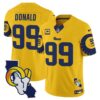 Rams Special Vapor Limited Jersey V2 – All Stitched – Gold – Aaron Donald Jersey