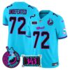 Dolphins Dan the Man Record Breaker Patch Vapor Limited Jersey – All Stitched – Aqua – Undefeated Jersey