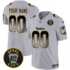 Steelers Arch Smoke 412 Patch Vapor Limited Custom Jersey – All Stitched – Gray Jersey
