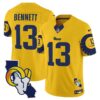 Rams Special Vapor Limited Jersey V2 – All Stitched – Gold – Stetson Bennett Jersey