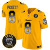 Steelers Arch Smoke 412 Patch Vapor Limited Jersey – All Stitched – Gold – Kenny Pickett Jersey