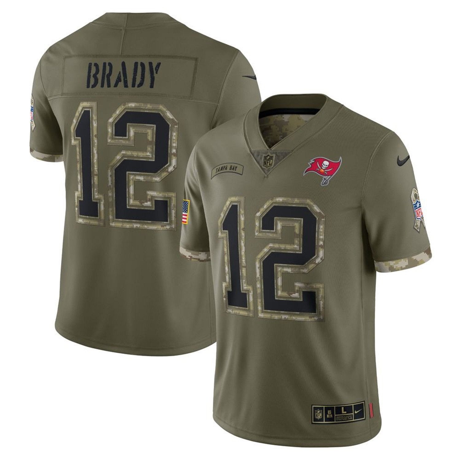 Buccaneers Tom Brady Limited Jersey – All Stitched – Salute To Service Jersey