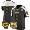 Packers 100th Season & Home Patch Gold Vapor Limited Jersey All Stitched – Alternate – Josh Jacobs Jersey