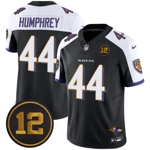 Ravens Jacoby Jones Patch Vapor Limited Jersey – All Stitched – Black Alternate – Marlon Humphrey Jersey