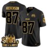 Minnesota Vikings 2024 Winter Warrior Skol Patch Gold Vapor Limited Jersey – All Stitched – Black Gold – T.J. Hockenson Jersey