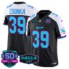 Dolphins Miami Vice Vapor Limited Jersey V4 – All Stitched – Black Alternate – Larry Csonka Jersey