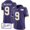 Vikings Vapor Limited Player 2024 Jersey TLA – All Stitched – Purple – J.J. McCarthy Jersey