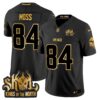Minnesota Vikings 2024 Winter Warrior Skol Patch Gold Vapor Limited Jersey – All Stitched – Black Gold – Randy Moss Jersey